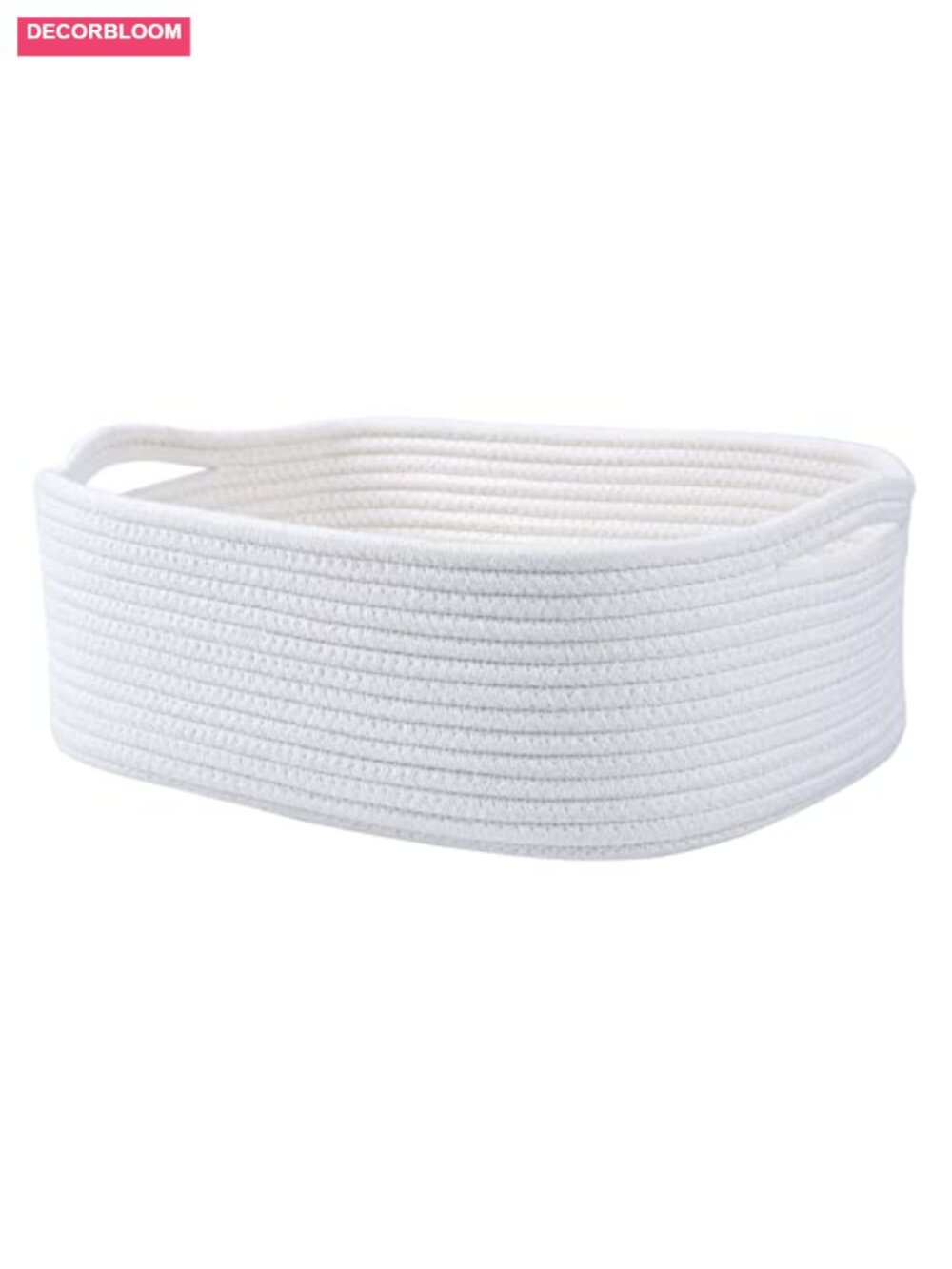 Woven Cotton Rope Storage Basket Organizer for Closet Towels Nursery Toy Bin